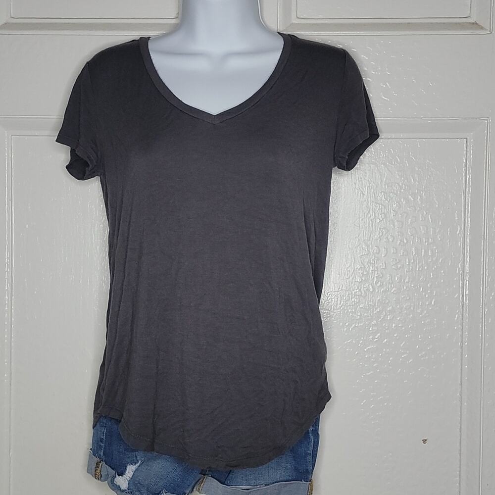 Women's charcoal grey tee Short sleeve XS